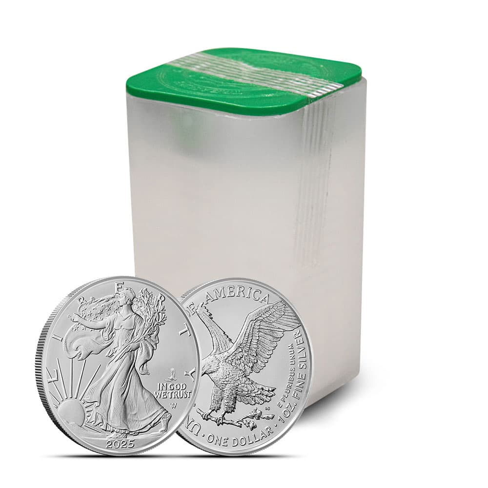 2025 (P) 1 oz Eagle Privy American Silver Eagle Tube (20 Coins, BU) - May 28, 2025