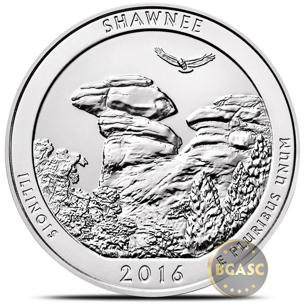 2016 5 oz ATB Shawnee National Forest Silver Coin
