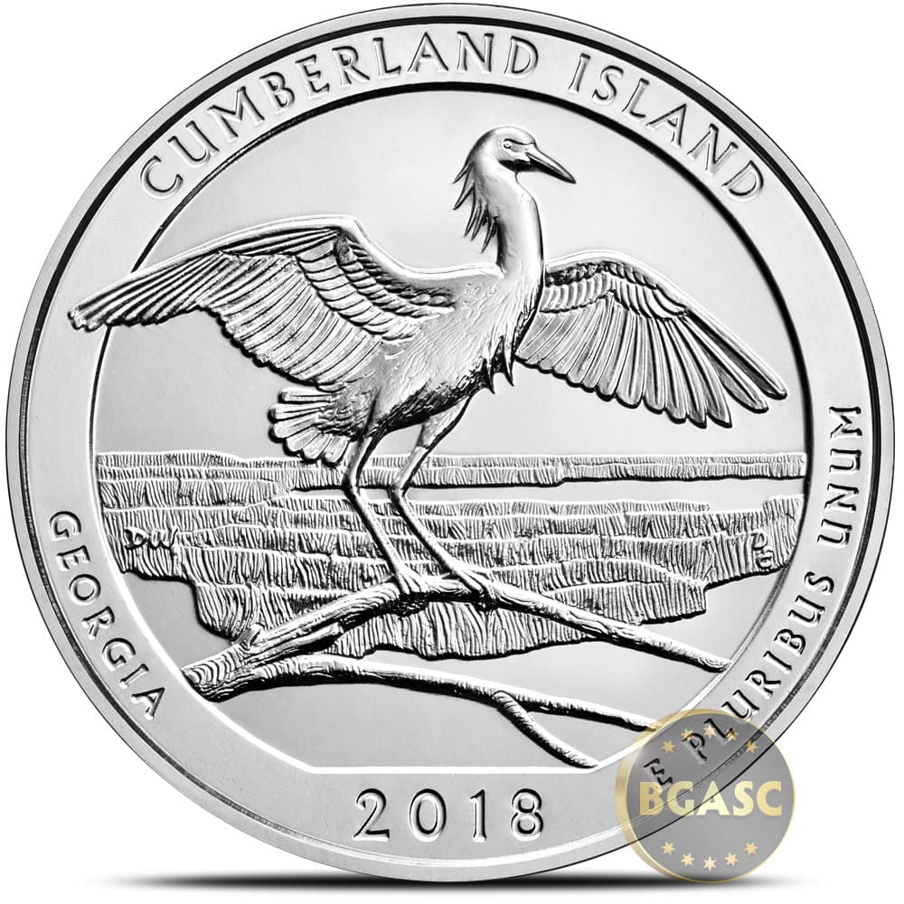 2018 5 oz ATB Cumberland Island National Seashore Silver Coin