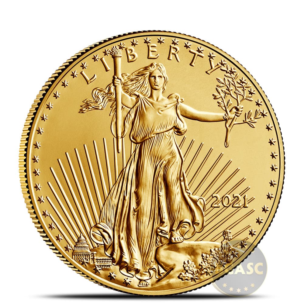 2021 1/2 oz American Gold Eagle Coin (Type 1)