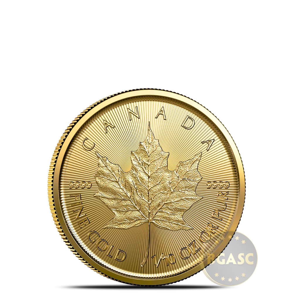 2020 1/10 oz Canadian Gold Maple Leaf Coin (BU)