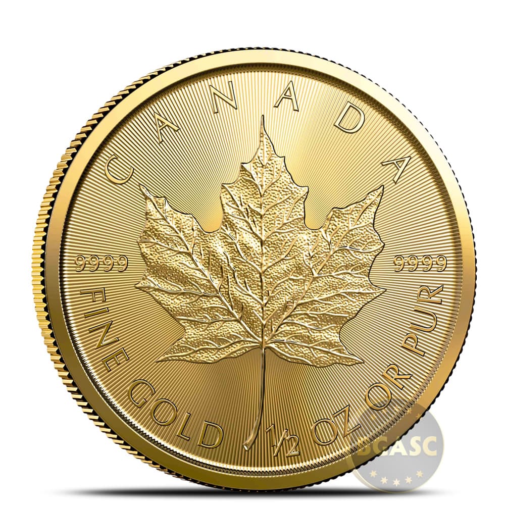 2021 1/2 oz Canadian Gold Maple Leaf Coin (BU)