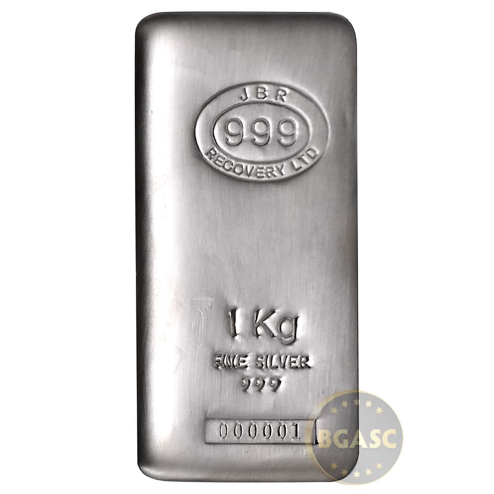 1 Kilo JBR Silver Bar (New)