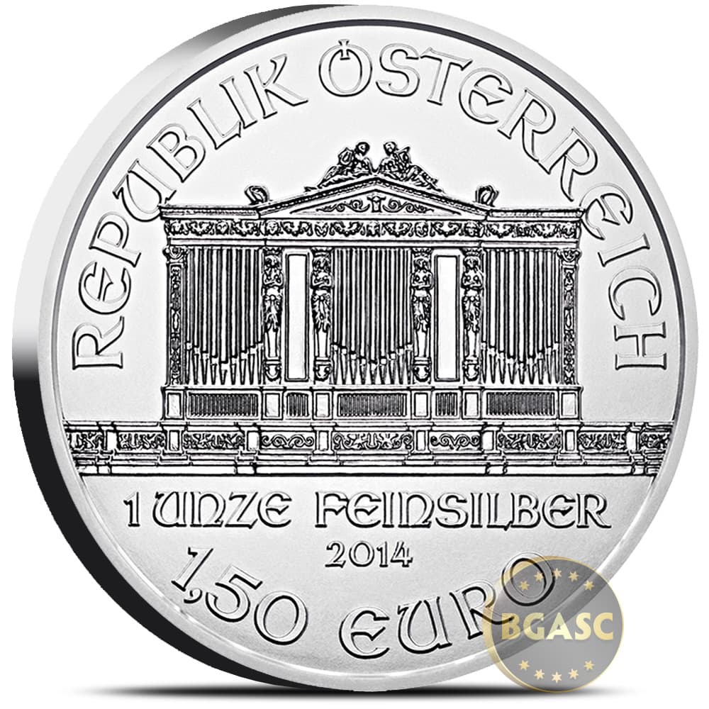 1 oz Austrian Silver Philharmonic Coin (Random Year)