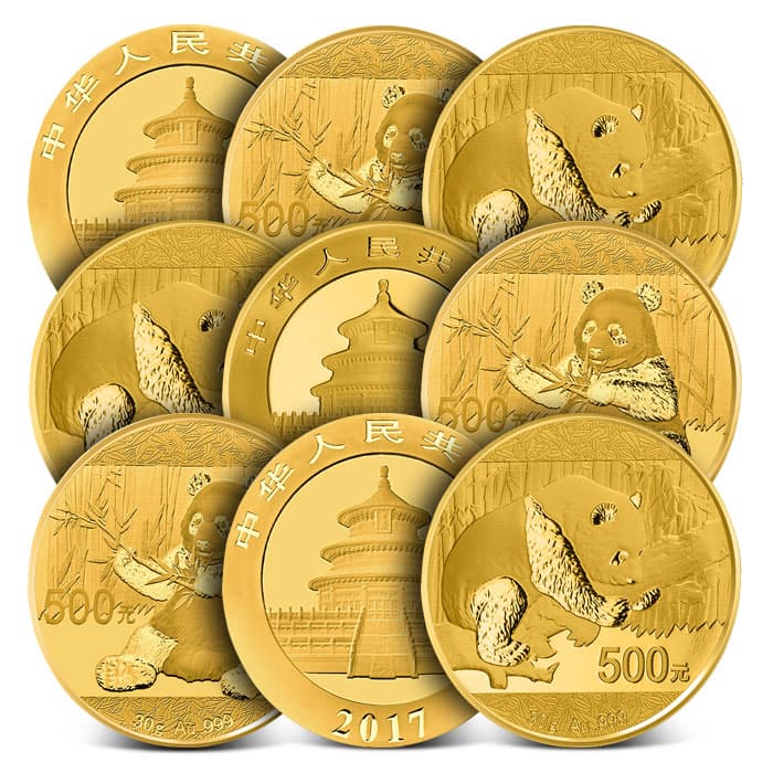 30 Gram Chinese Gold Panda Coin (Random Year, Sealed)