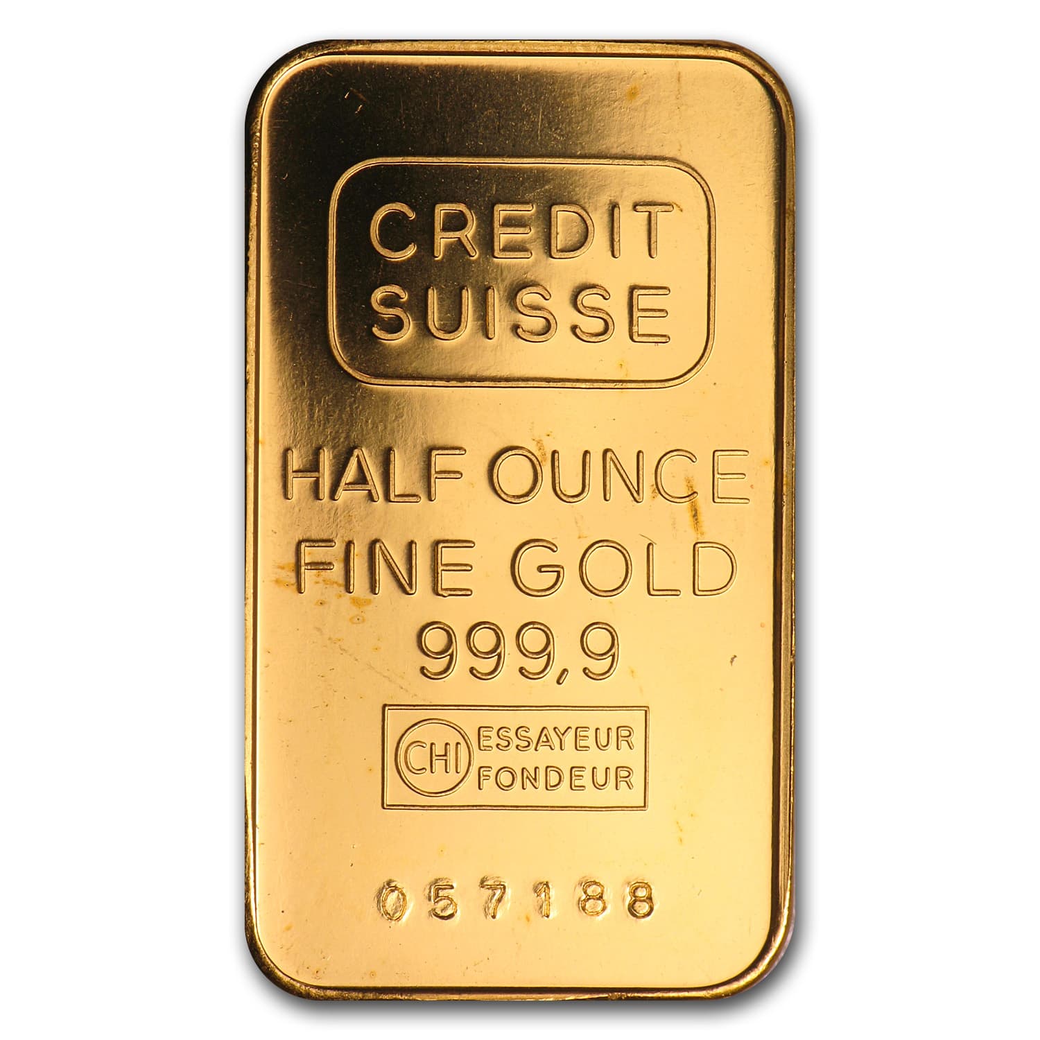 1/2 oz Gold Bar - Credit Suisse