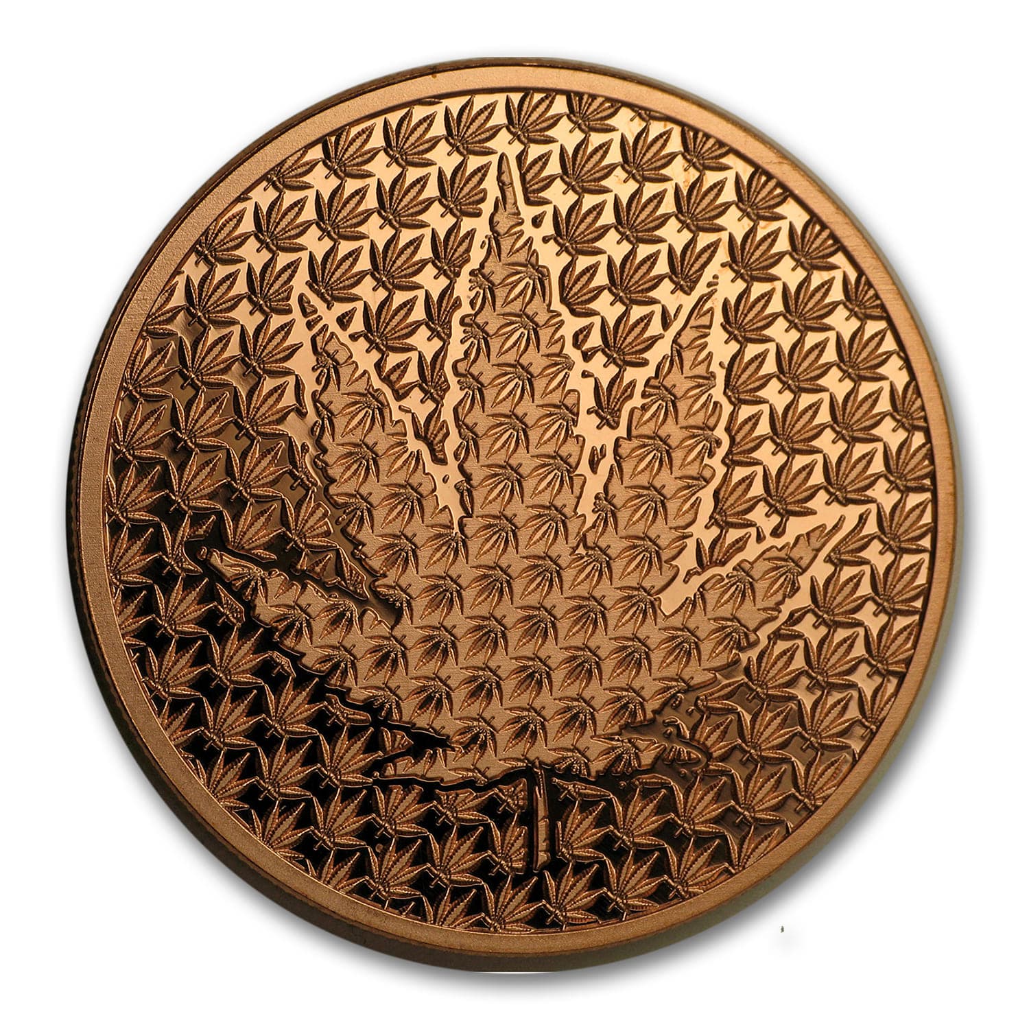 1 oz Copper Round - Cannabis Forever