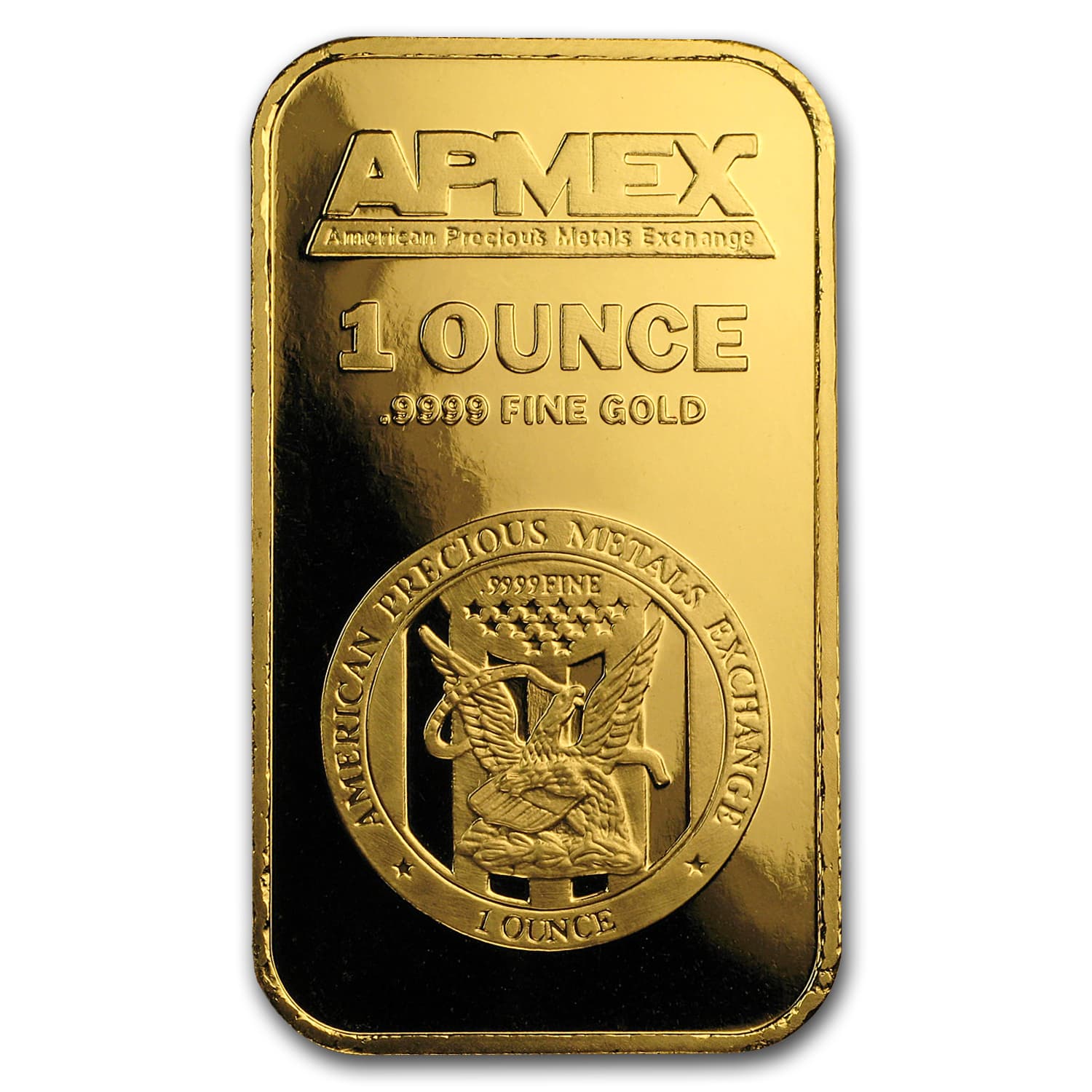 1 oz Gold Bar - APMEX (Old Style)