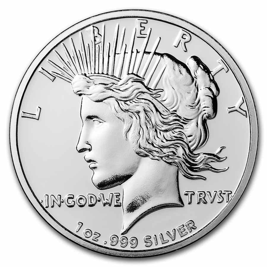 1 oz Silver Round - Peace Dollar