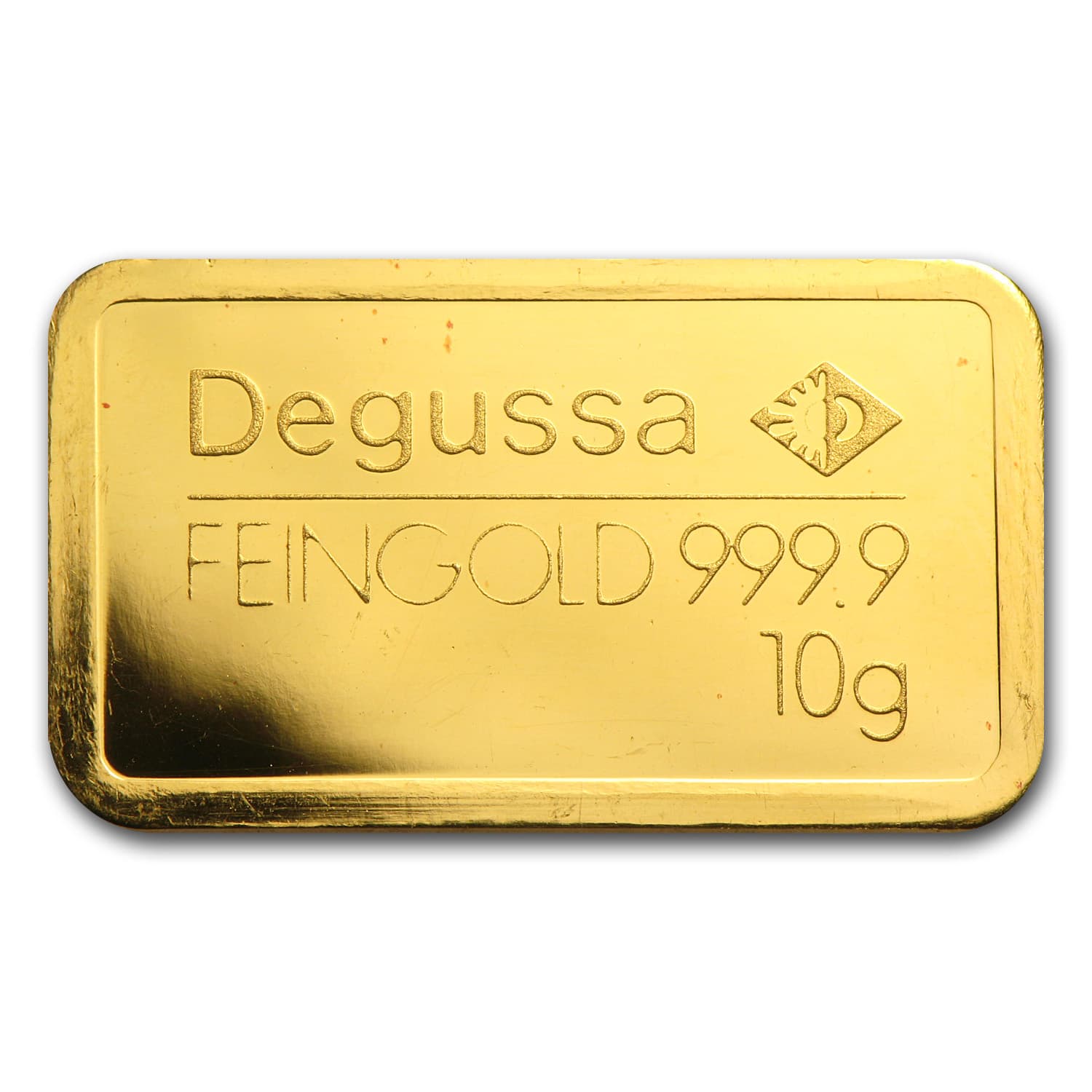 10 gram Gold Bar - Degussa (Pressed)