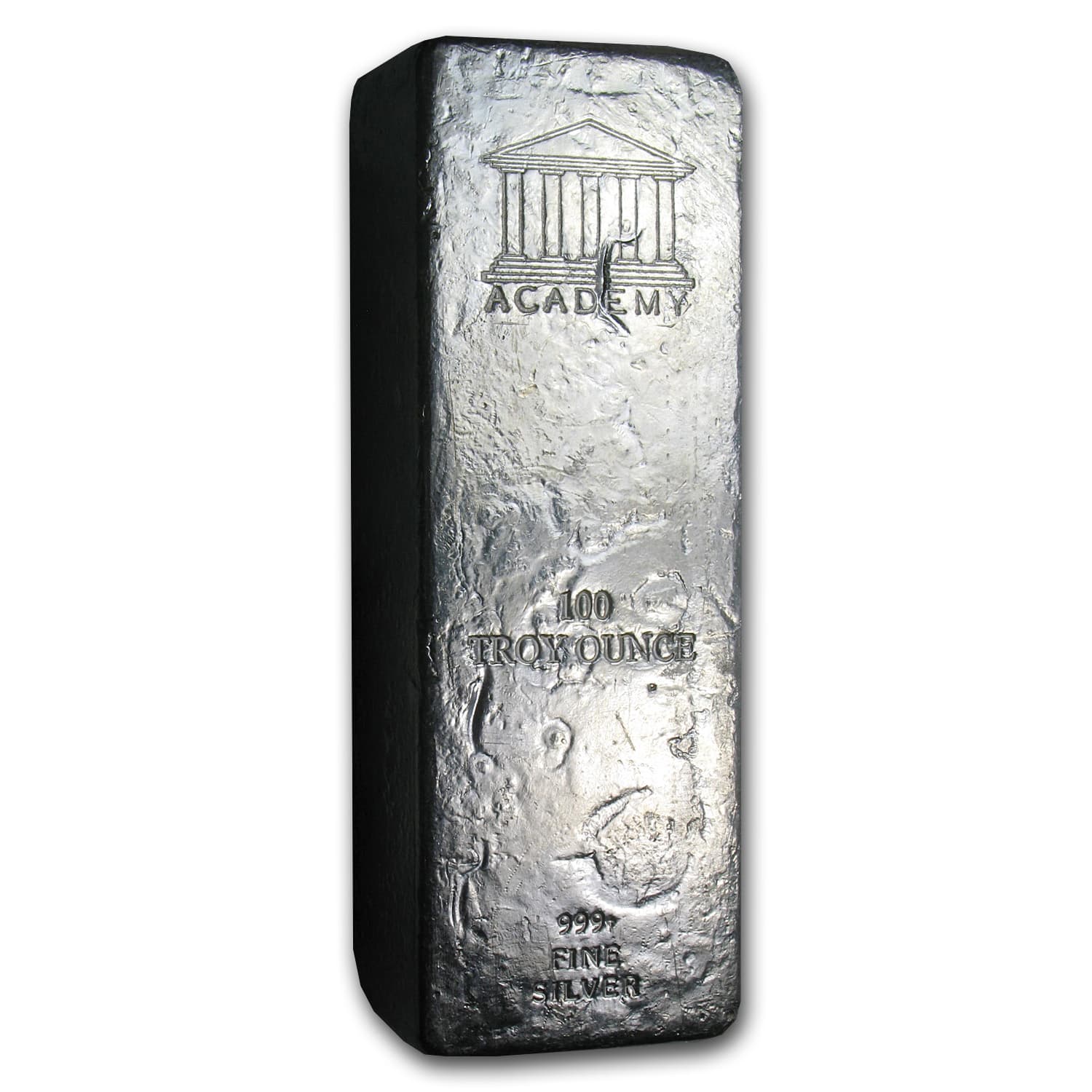 100 oz Loaf-Style Silver Bar - Academy