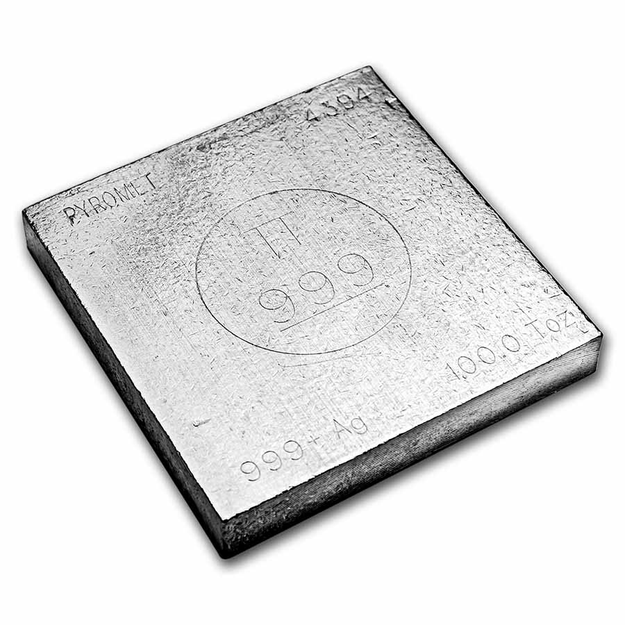 100 oz Silver Square - Pyromet