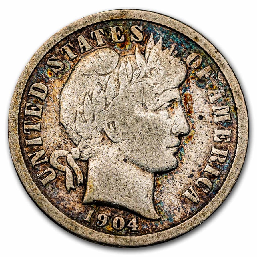 1904 Barber Dime VG