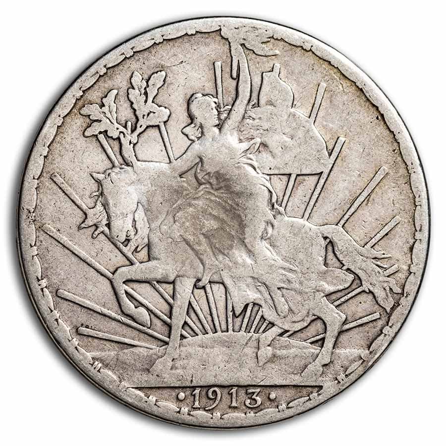 1913 Mexico Silver Peso Caballito VF