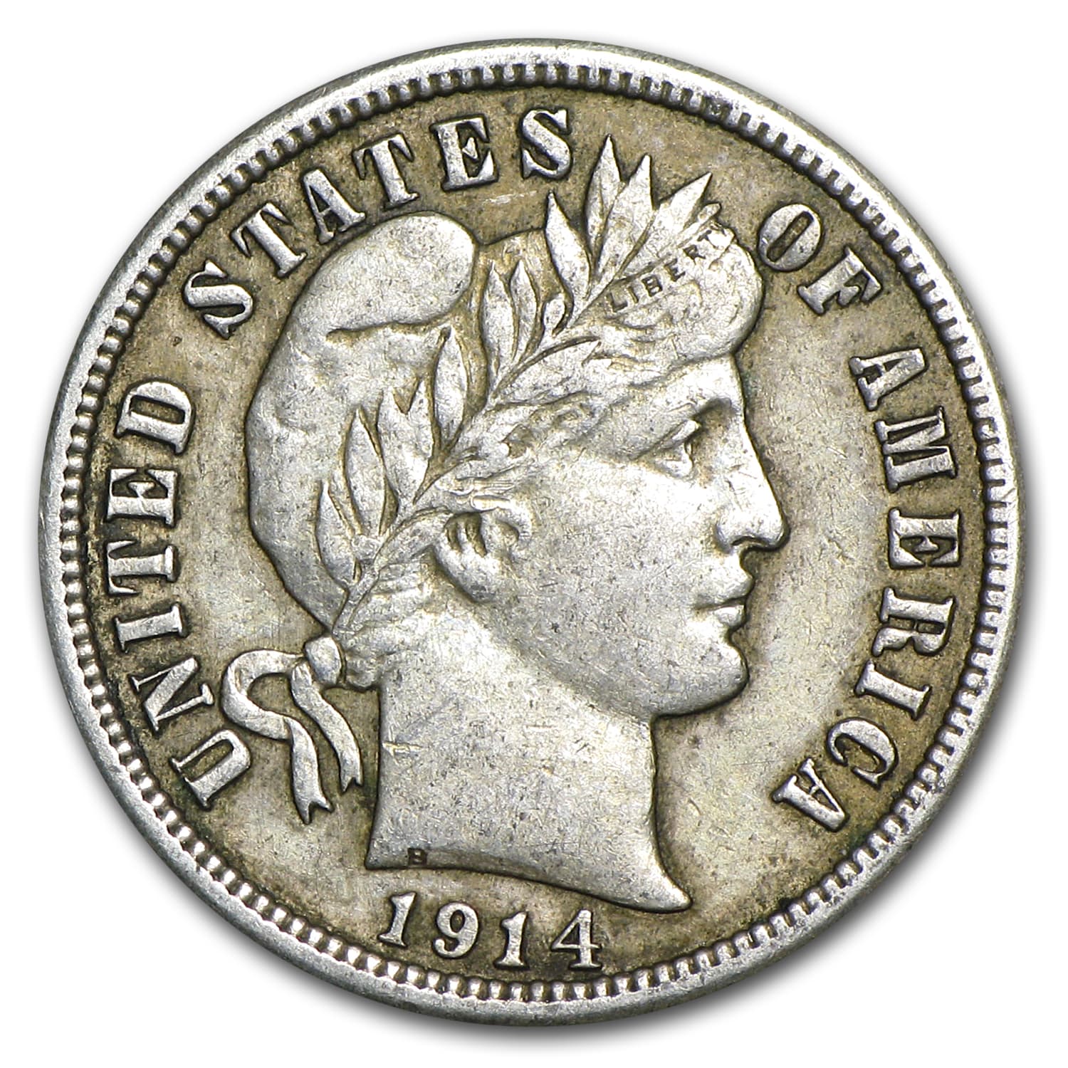 1914 Barber Dime XF