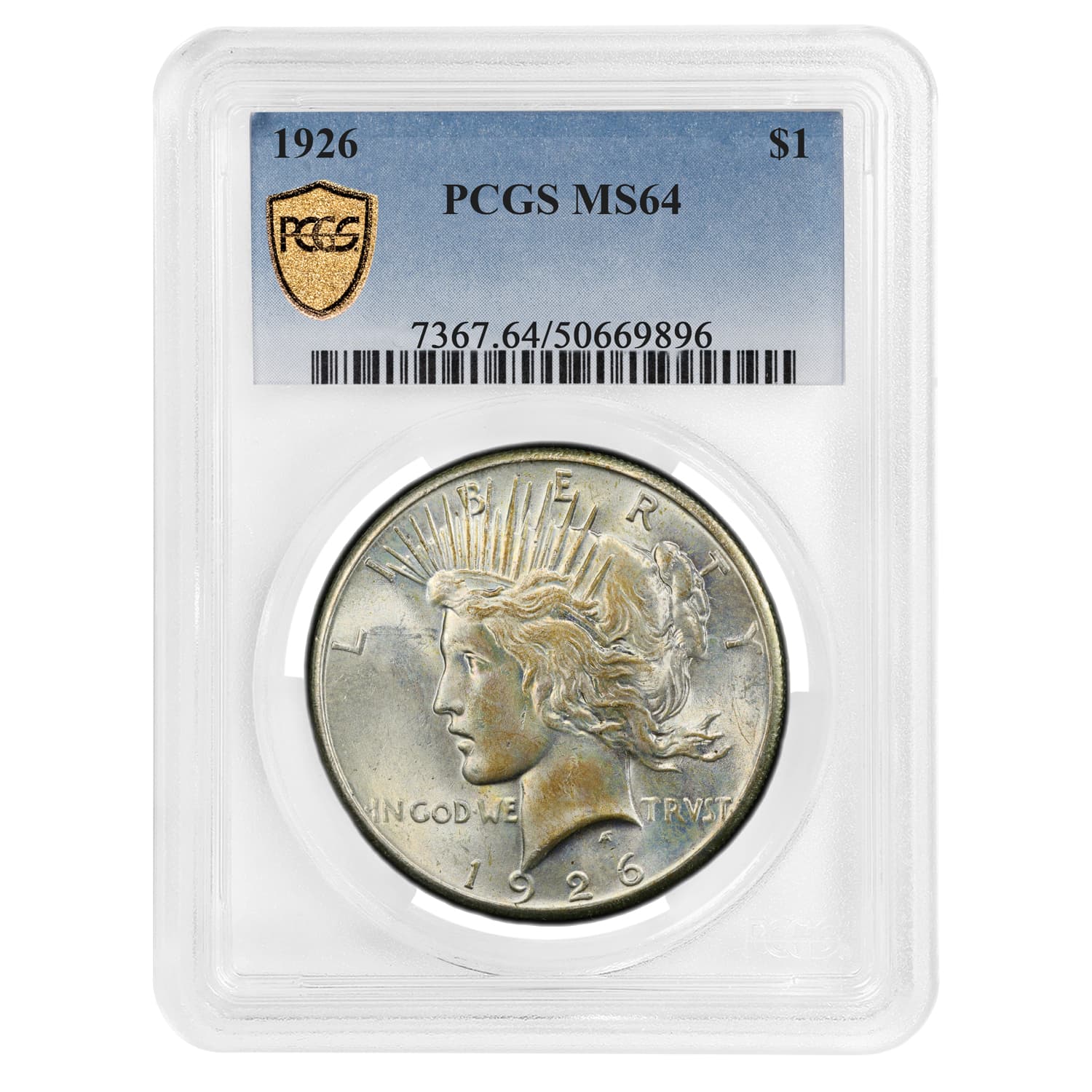 1926 Peace Dollar MS-64 PCGS (Toned)
