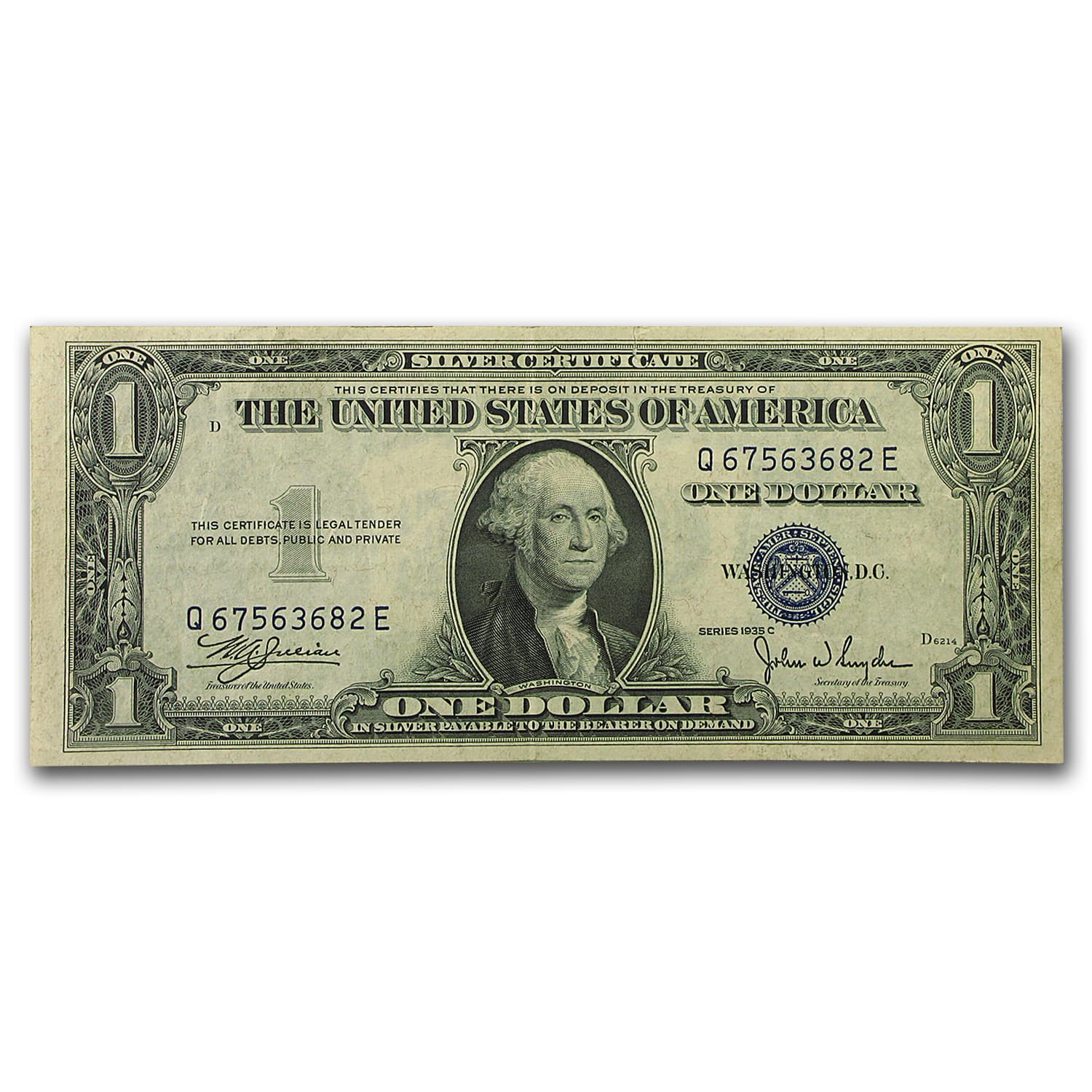 1935-C $1.00 Silver Certificate AU (Fr#1612)