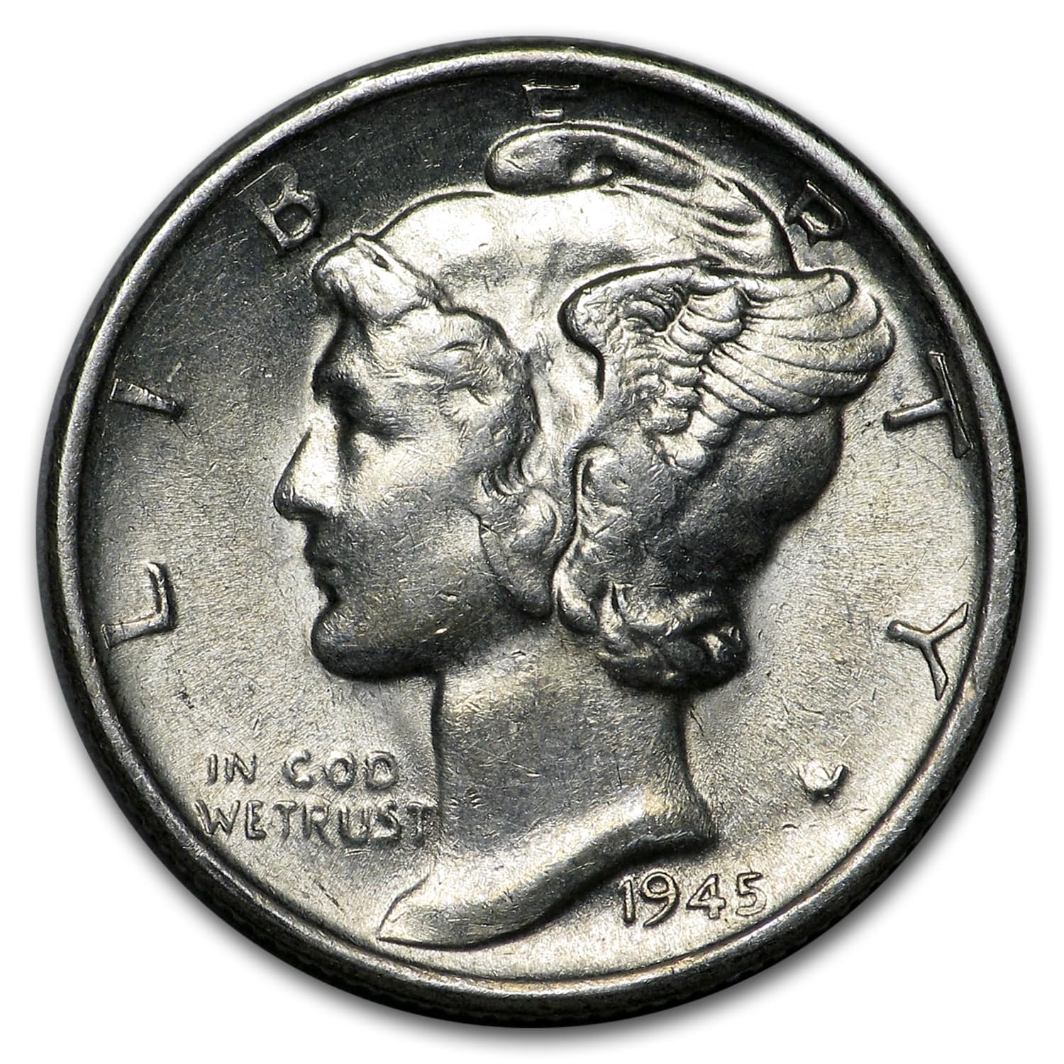 1945-S Mercury Dime BU