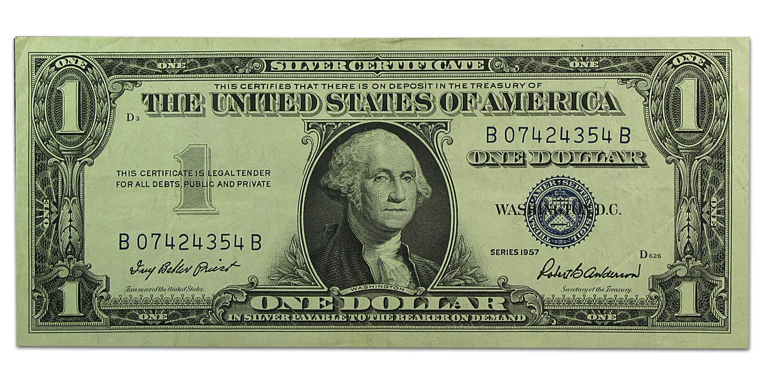 1957 $1.00 Silver Certificate XF (Fr#1619)