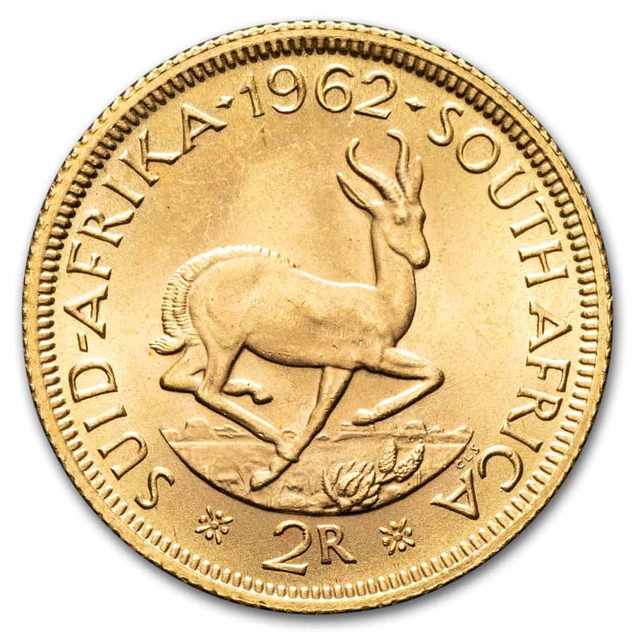 1962 South Africa Gold 2 Rand BU