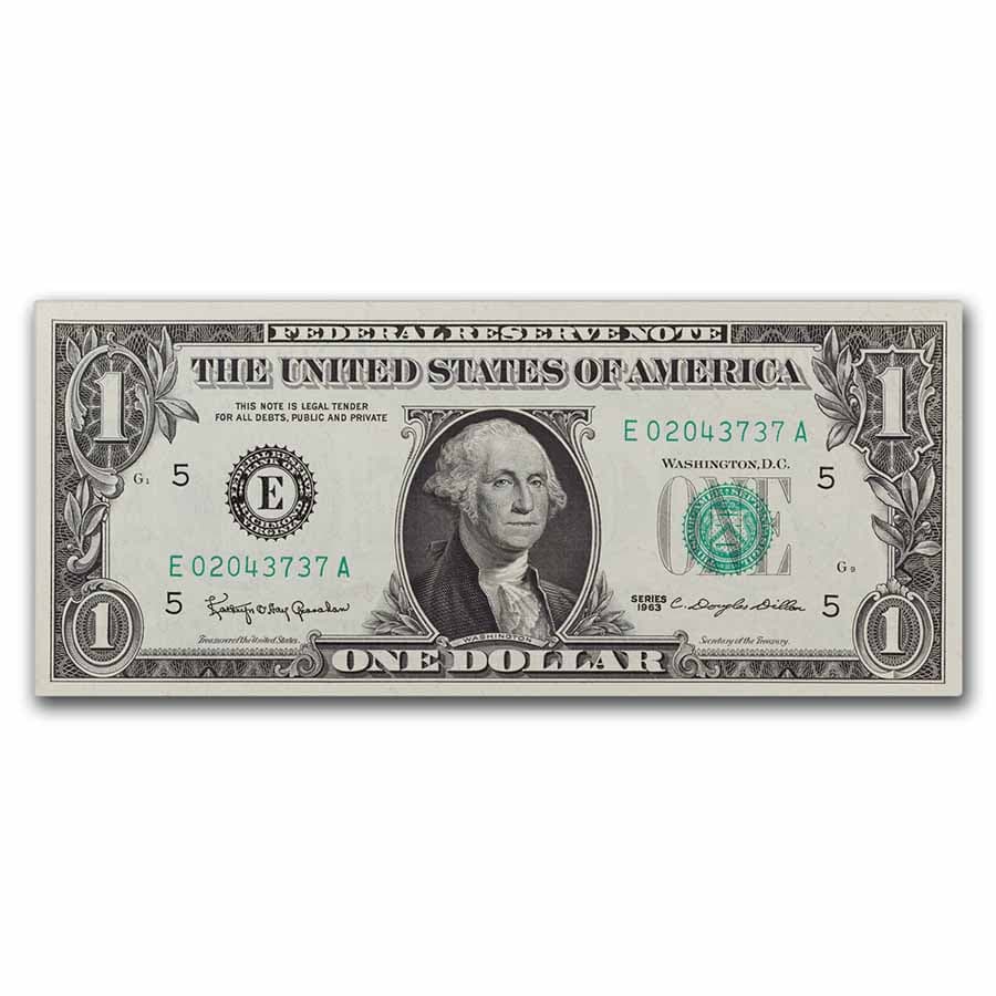1963 (E-Richmond) $1.00 FRN CU (Fr#1900-E)