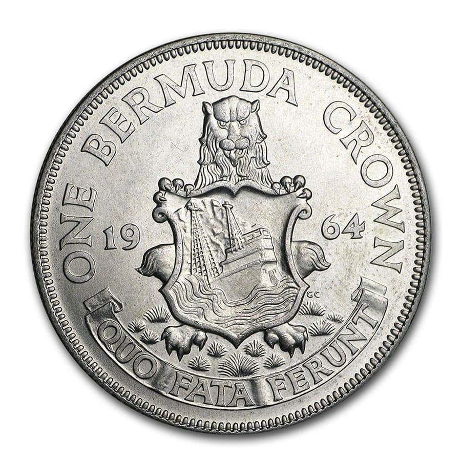 1964 Bermuda Silver Crown Avg Circ