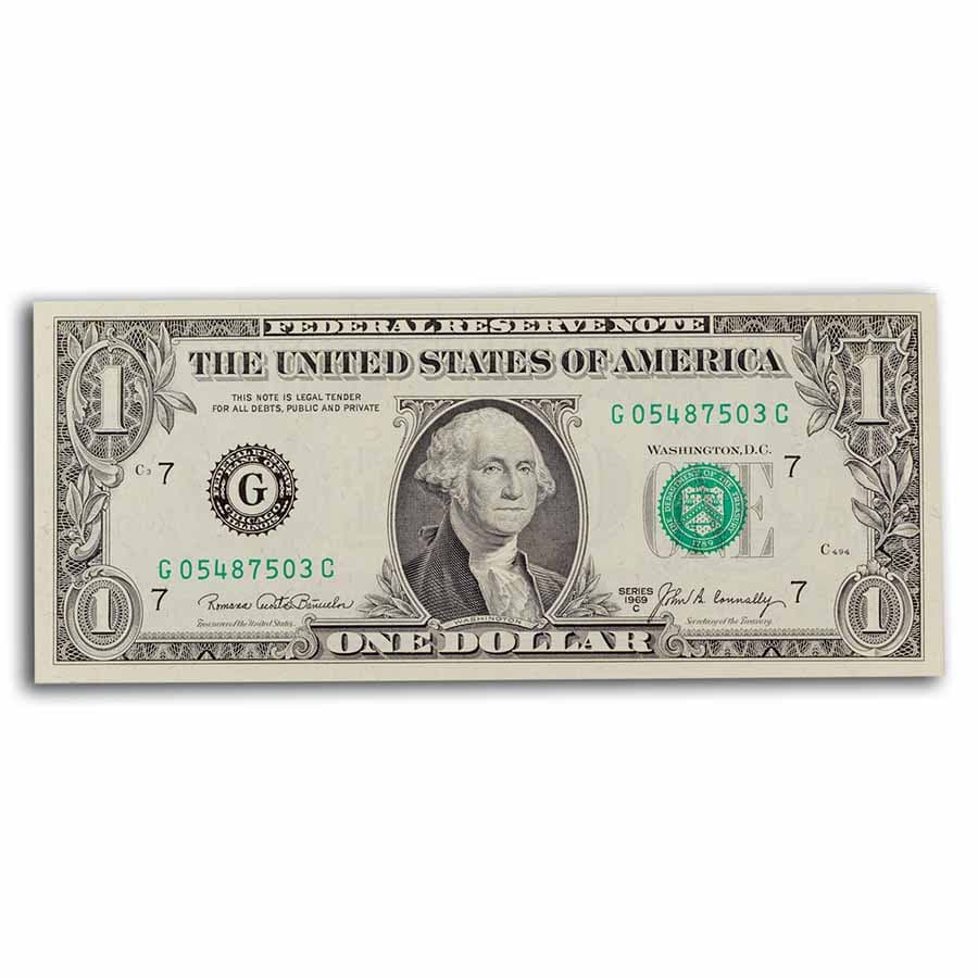 1969-C (G-Chicago) $1.00 FRN CU (Fr#1906-G)
