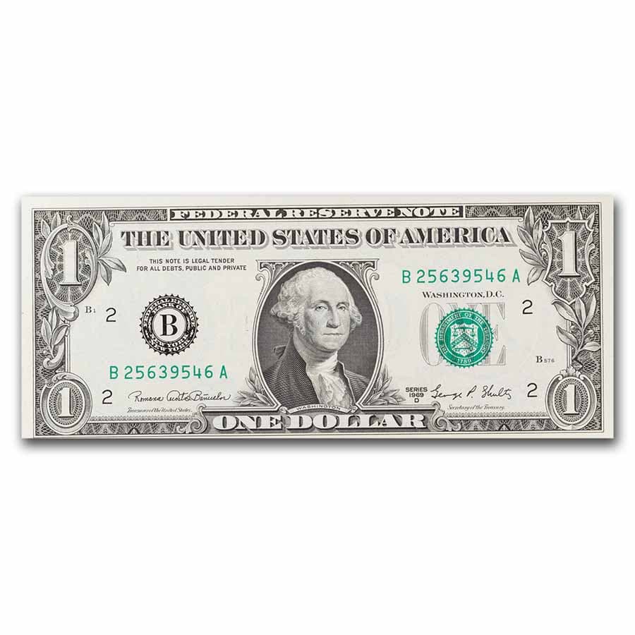 1969-D (B-New York) $1.00 FRN CU (Fr#1907-B)