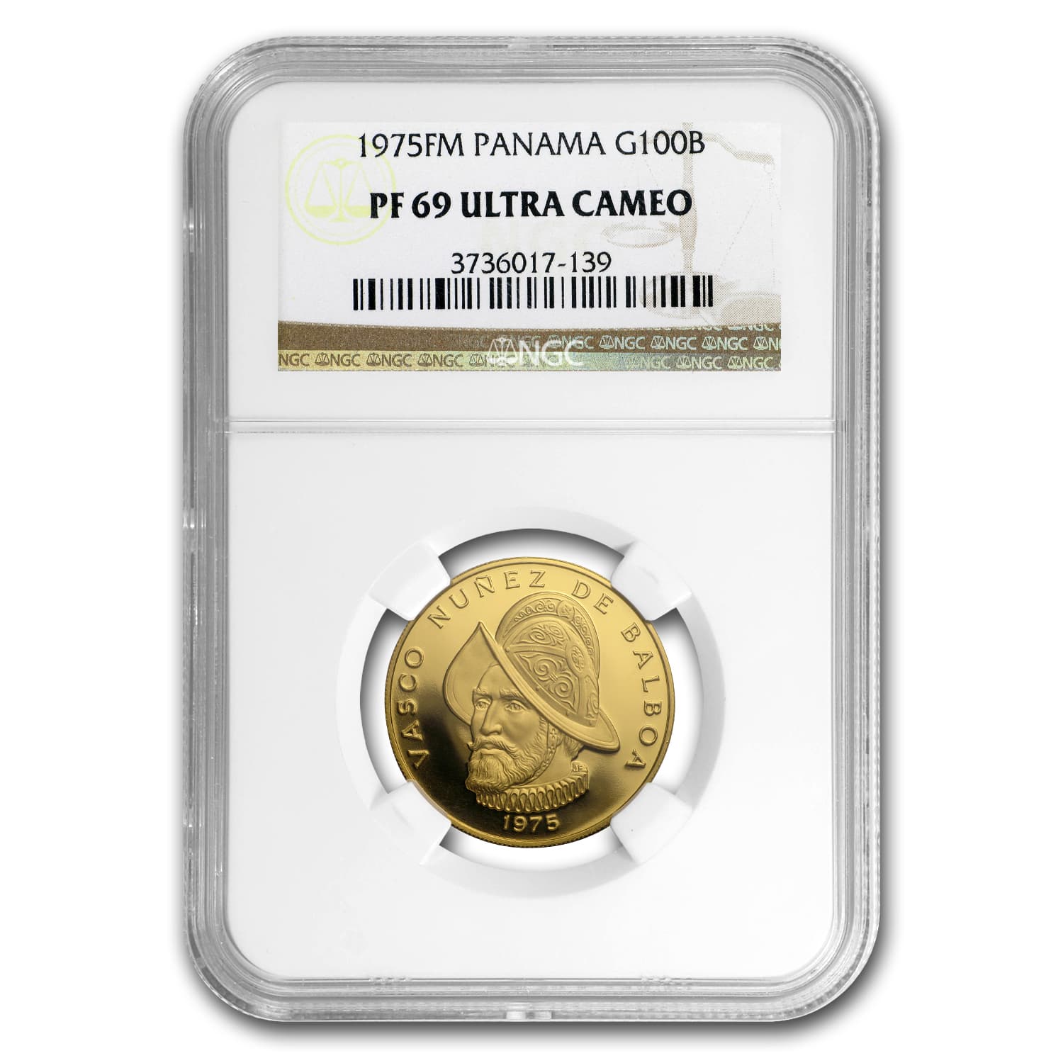 1975 Panama Gold 100 Balboas PF-69 NGC