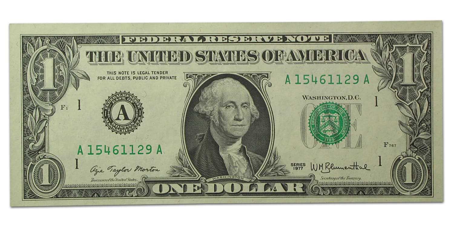 1977 (A-Boston) $1.00 FRN CU (Fr#1909-A)
