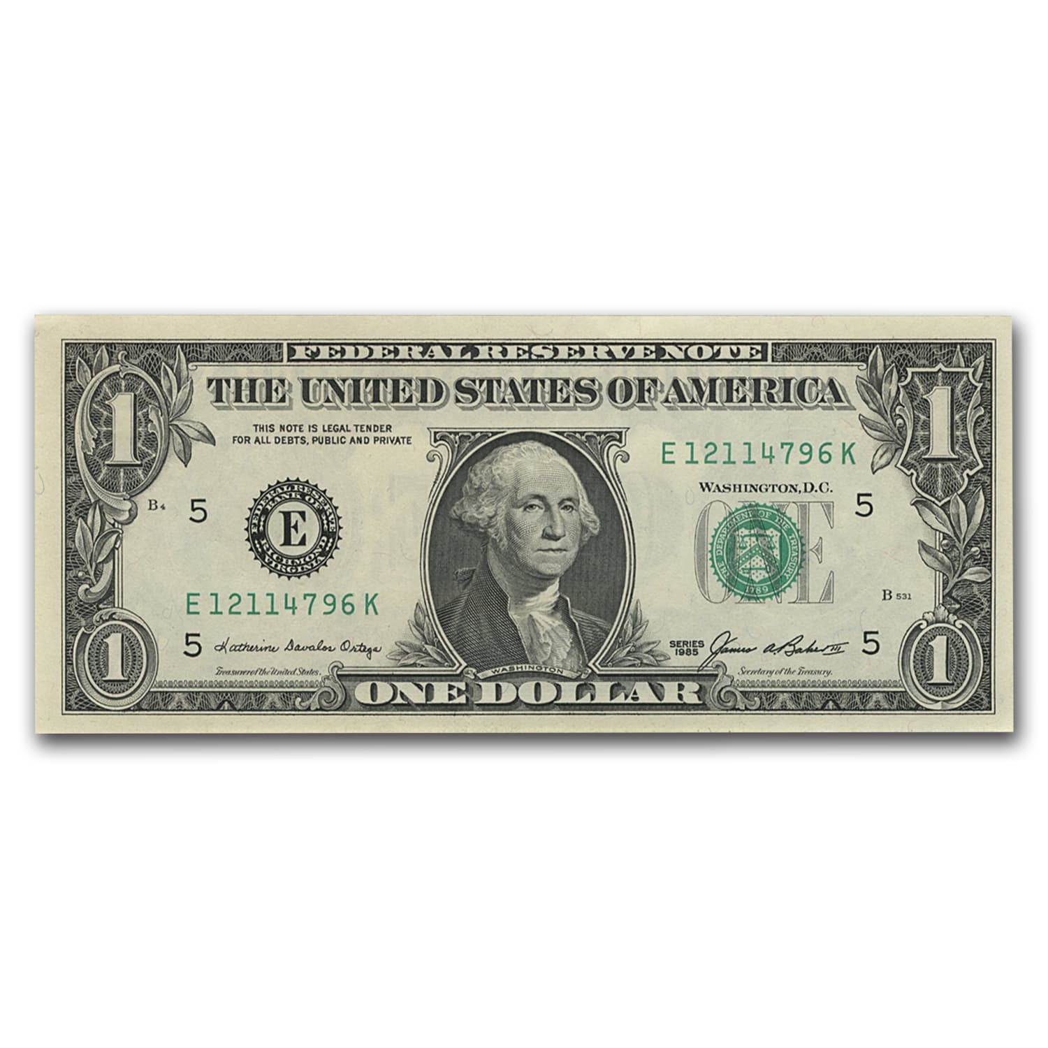 1985 (E-Richmond) $1.00 FRN CU (Fr#1913-E)