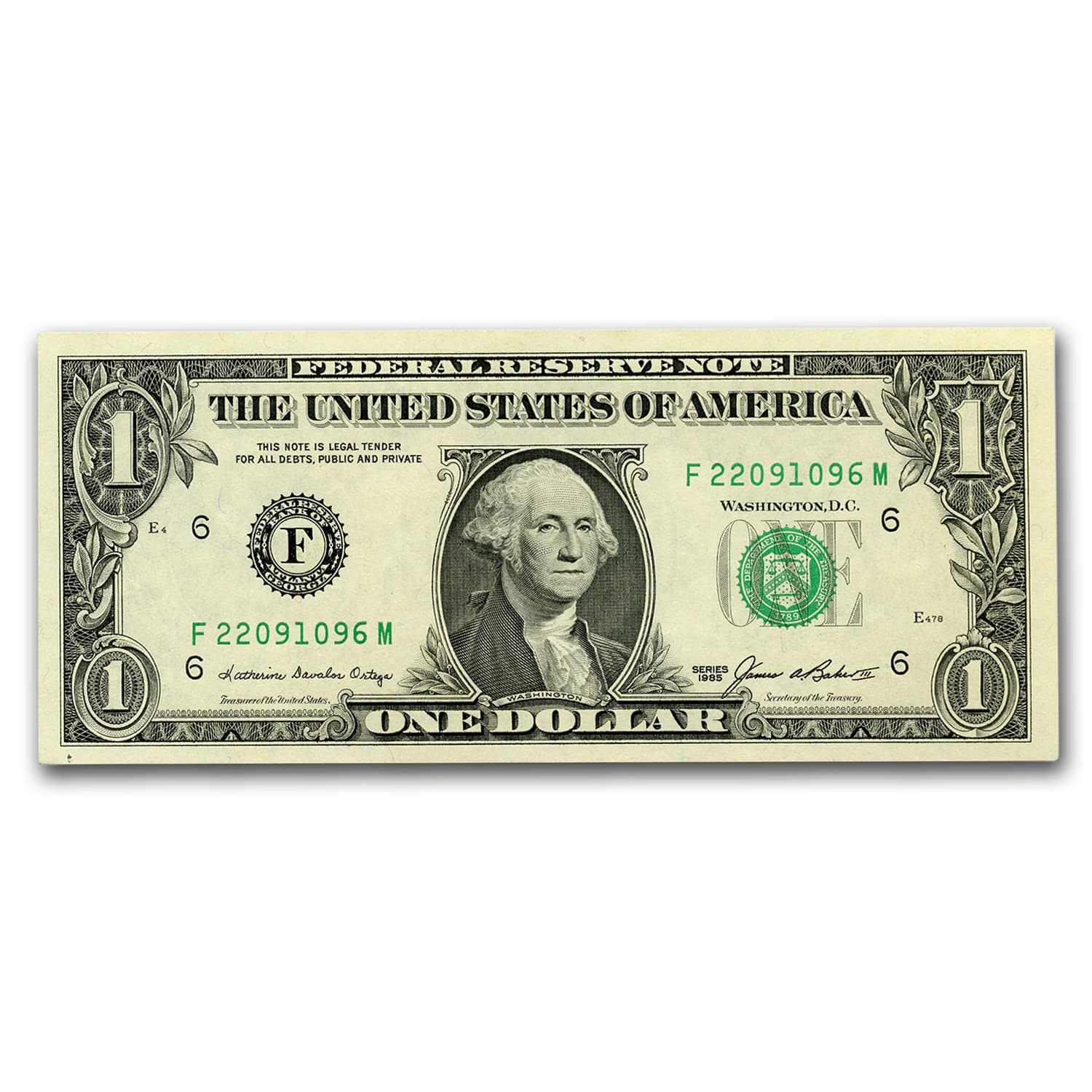 1985 (F-Atlanta) $1.00 FRN CU (Fr#1913-F)