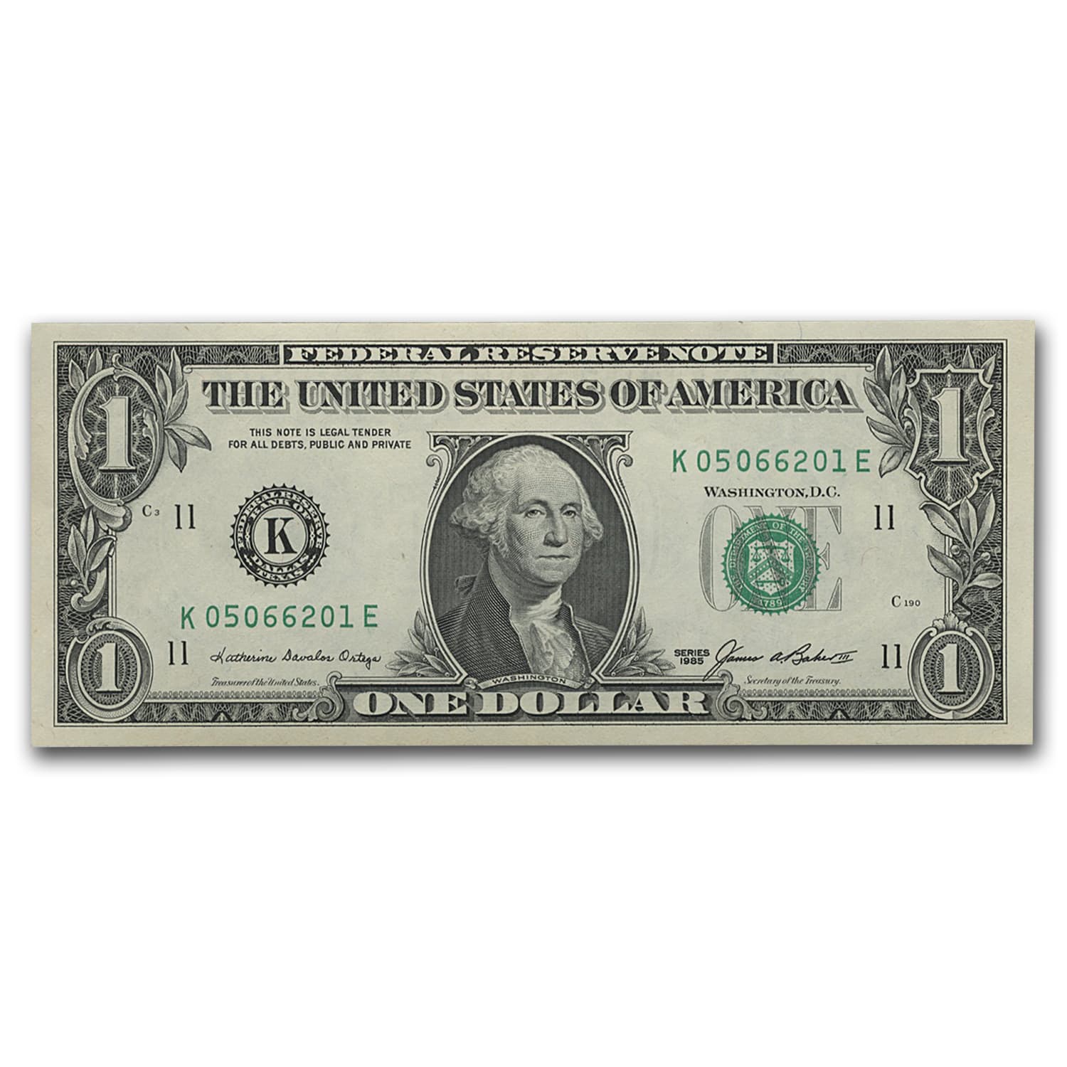 1985 (K-Dallas) $1.00 FRN CU (Fr#1913-K)
