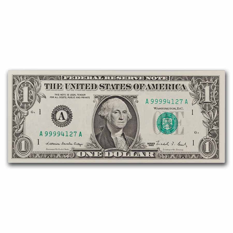 1988 (A-Boston) $1.00 FRN CU (Fr#1914-A)