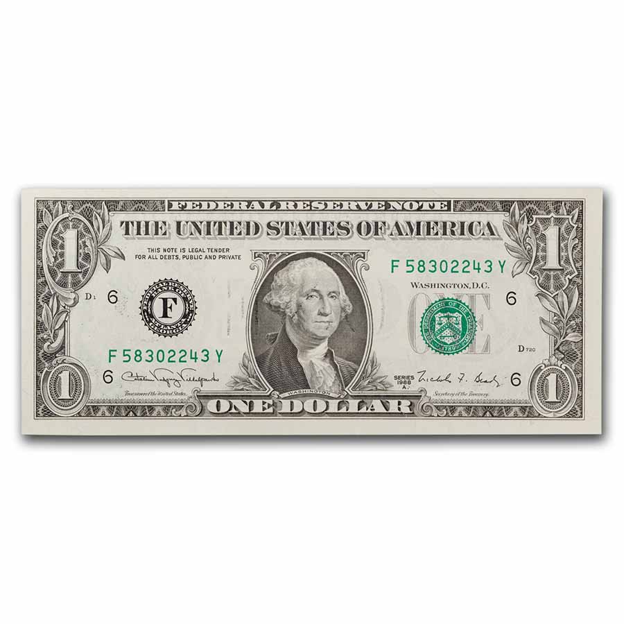 1988-A (F-Atlanta) $1.00 FRN CU (Fr#1915-F)
