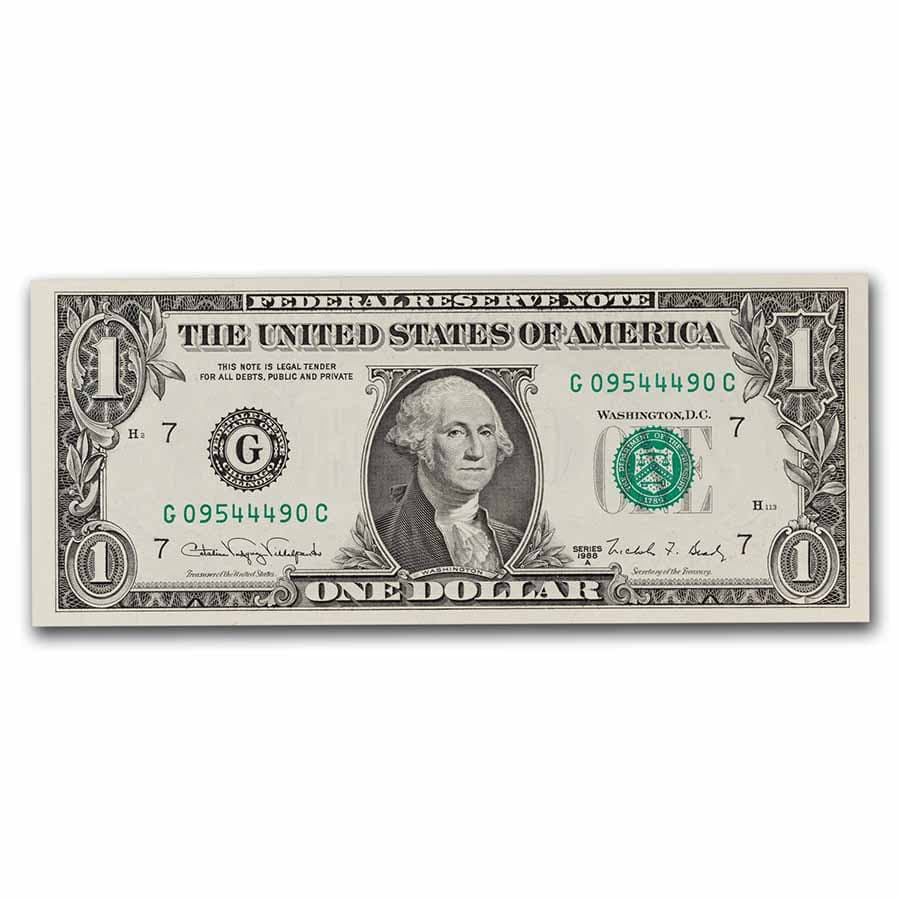 1988-A (G-Chicago) $1.00 FRN CU (Fr#1915-G)