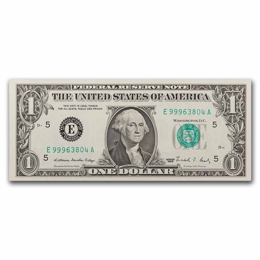1988 (E-Richmond) $1.00 FRN CU (Fr#1914-E)