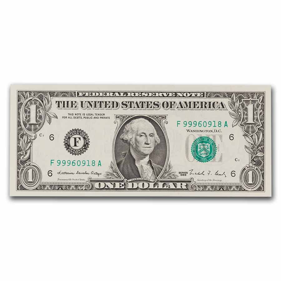 1988 (F-Atlanta) $1.00 FRN CU (Fr#1914-F)