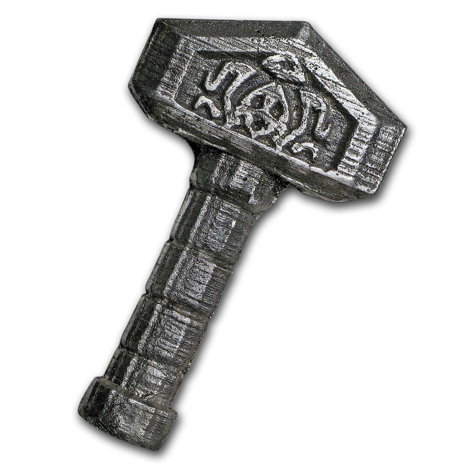 2 oz Hand Poured Silver - Viking Hammer
