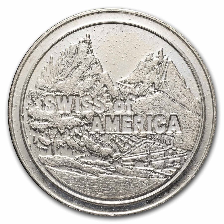 2 oz Silver Round - Swiss of America