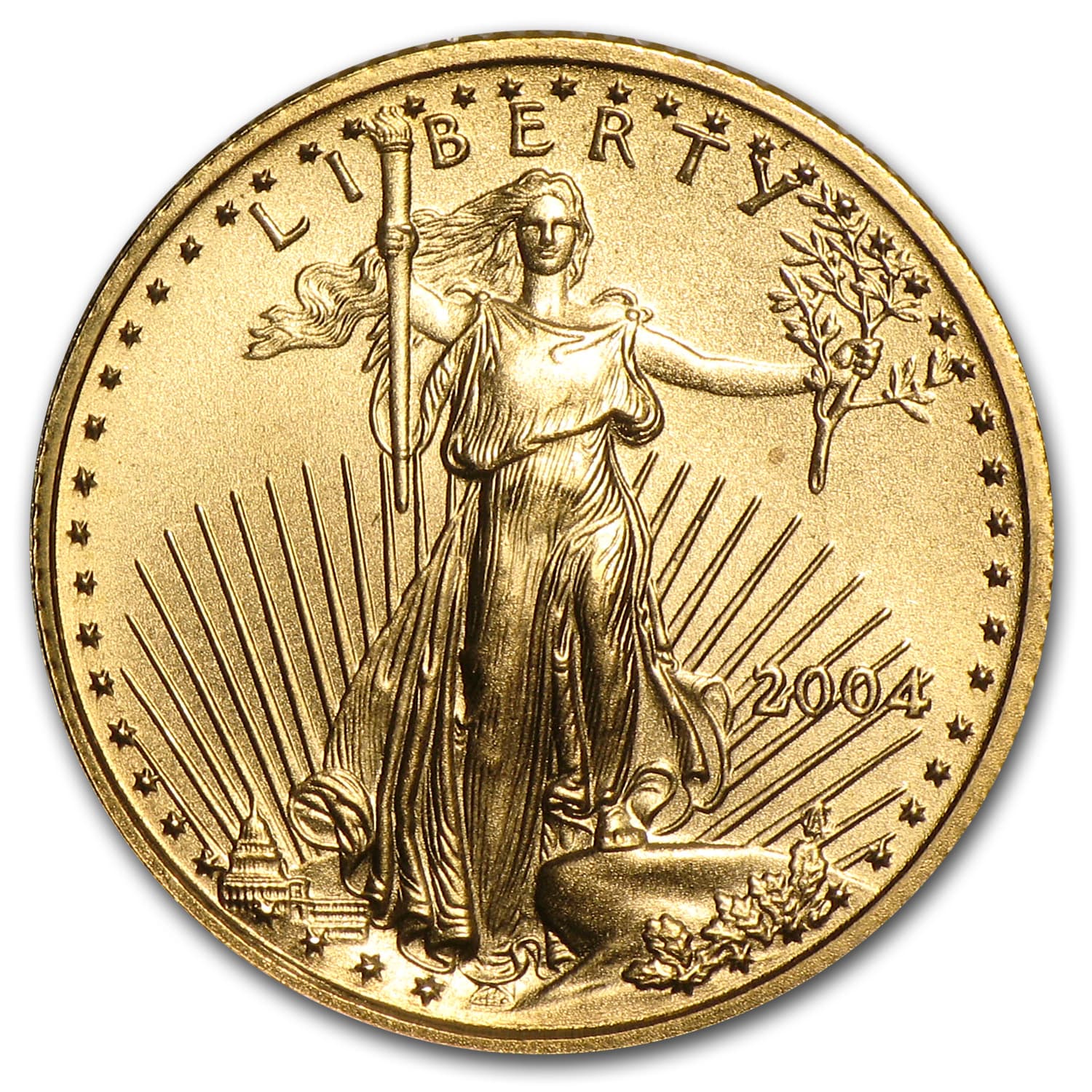 2004 1/10 oz American Gold Eagle BU