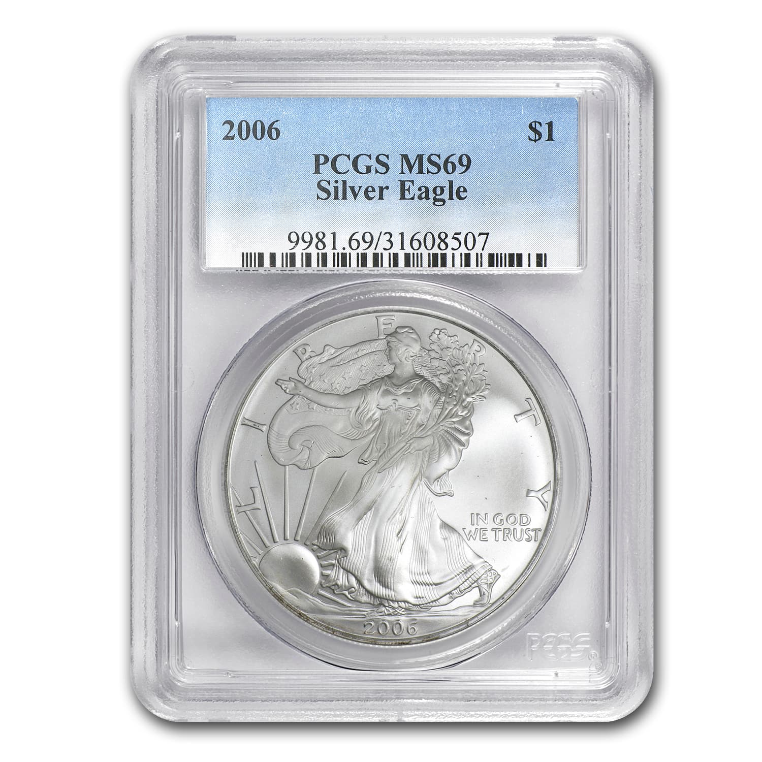 2006 American Silver Eagle MS-69 PCGS