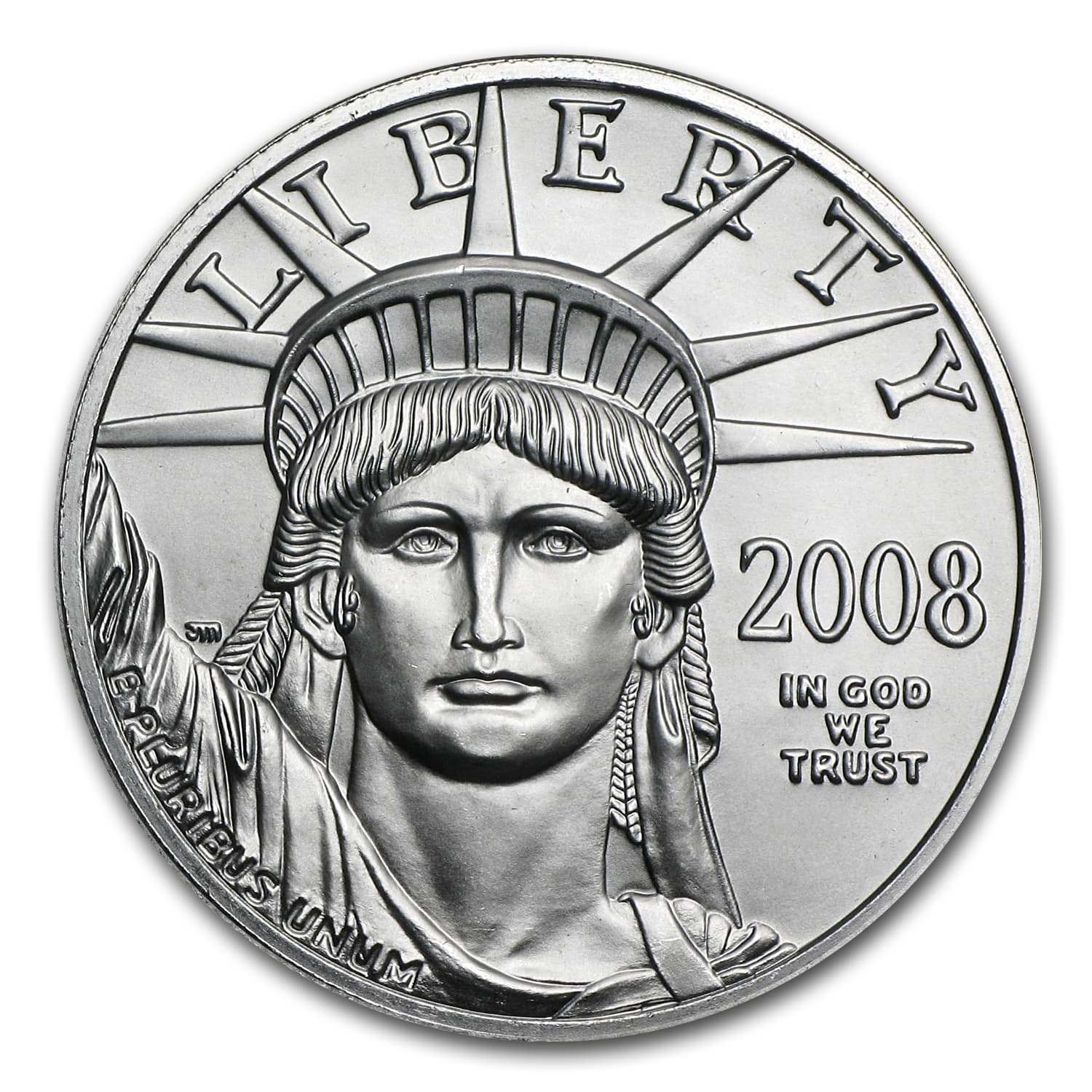 2008 1/2 oz American Platinum Eagle BU