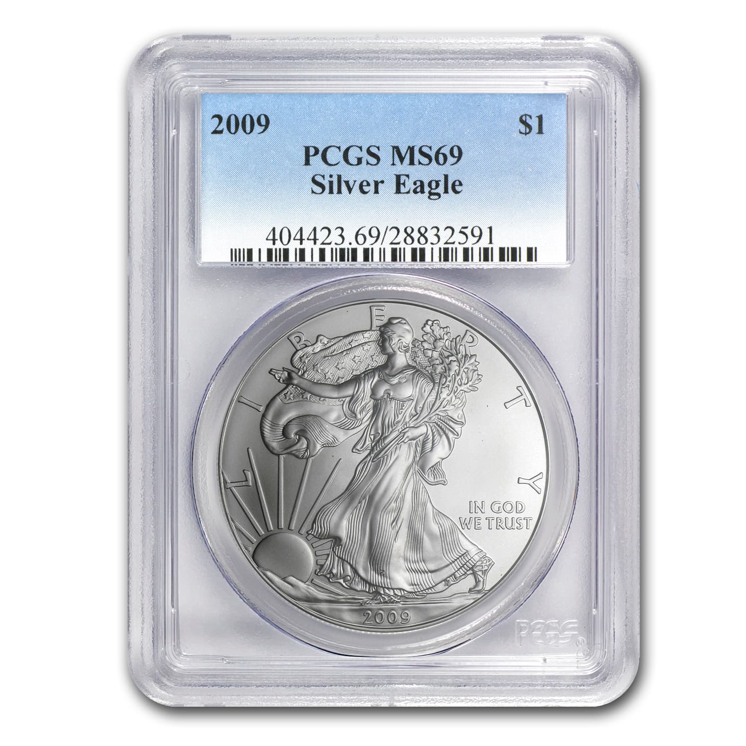 2009 American Silver Eagle MS-69 PCGS