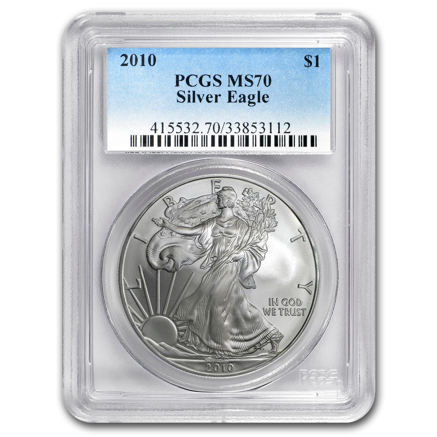 2010 American Silver Eagle MS-70 PCGS