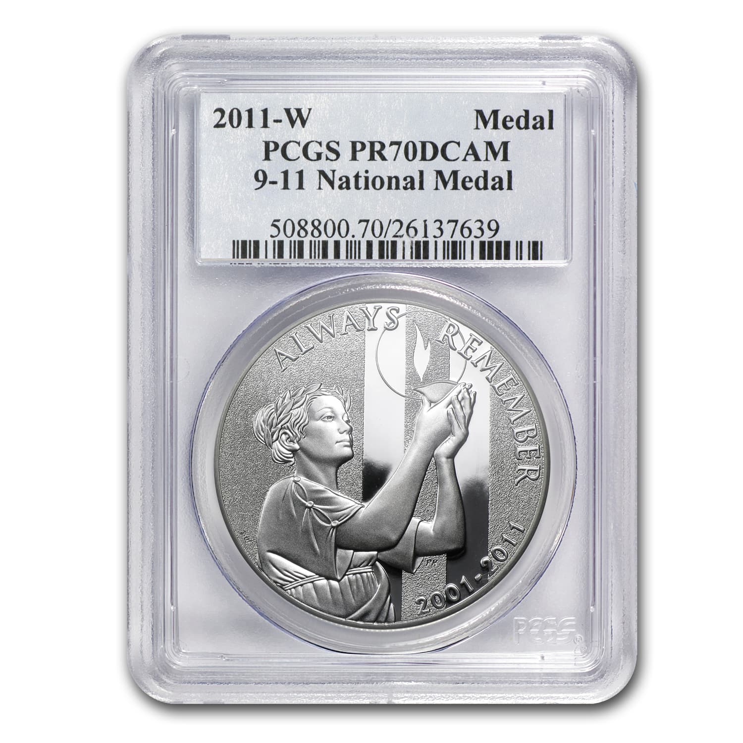 2011-W 9/11 National Medal PR-70 PCGS