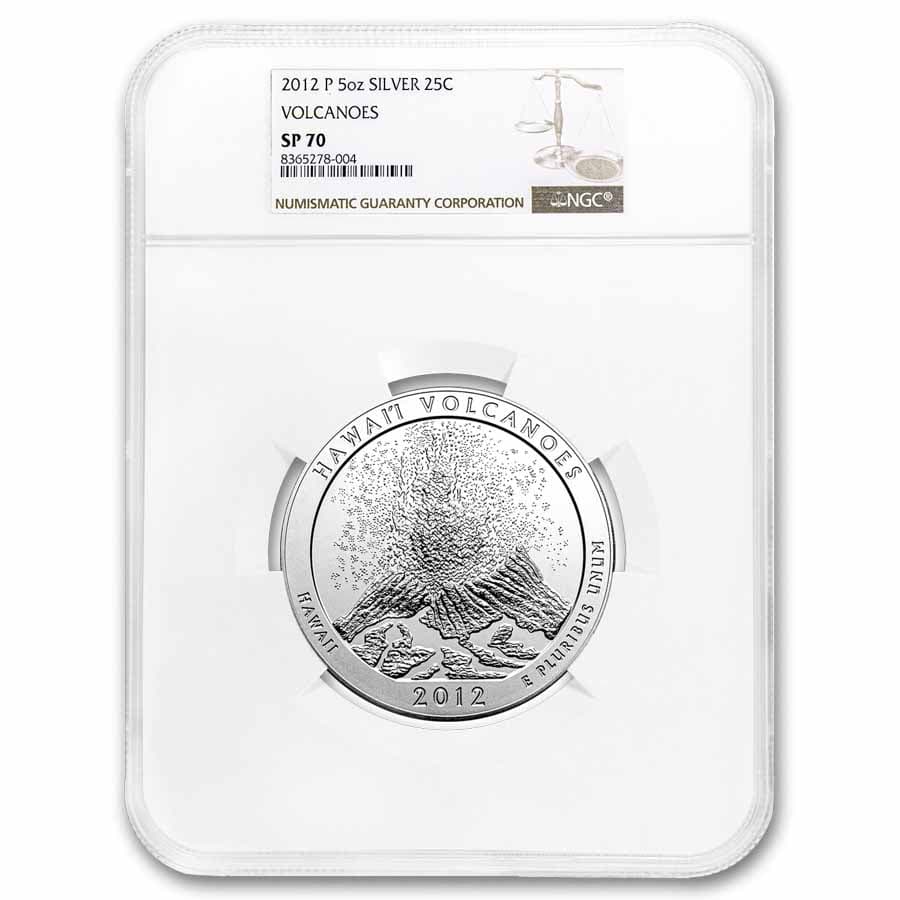 2012-P 5 oz Silver ATB Hawaii SP-70 NGC