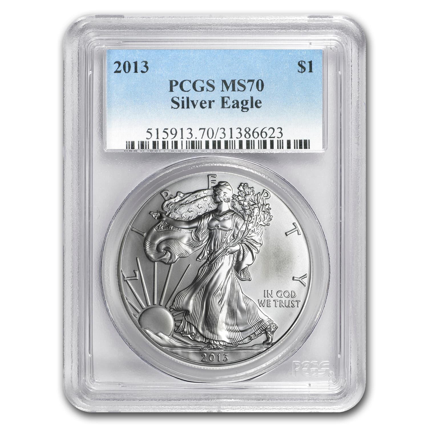 2013 American Silver Eagle MS-70 PCGS