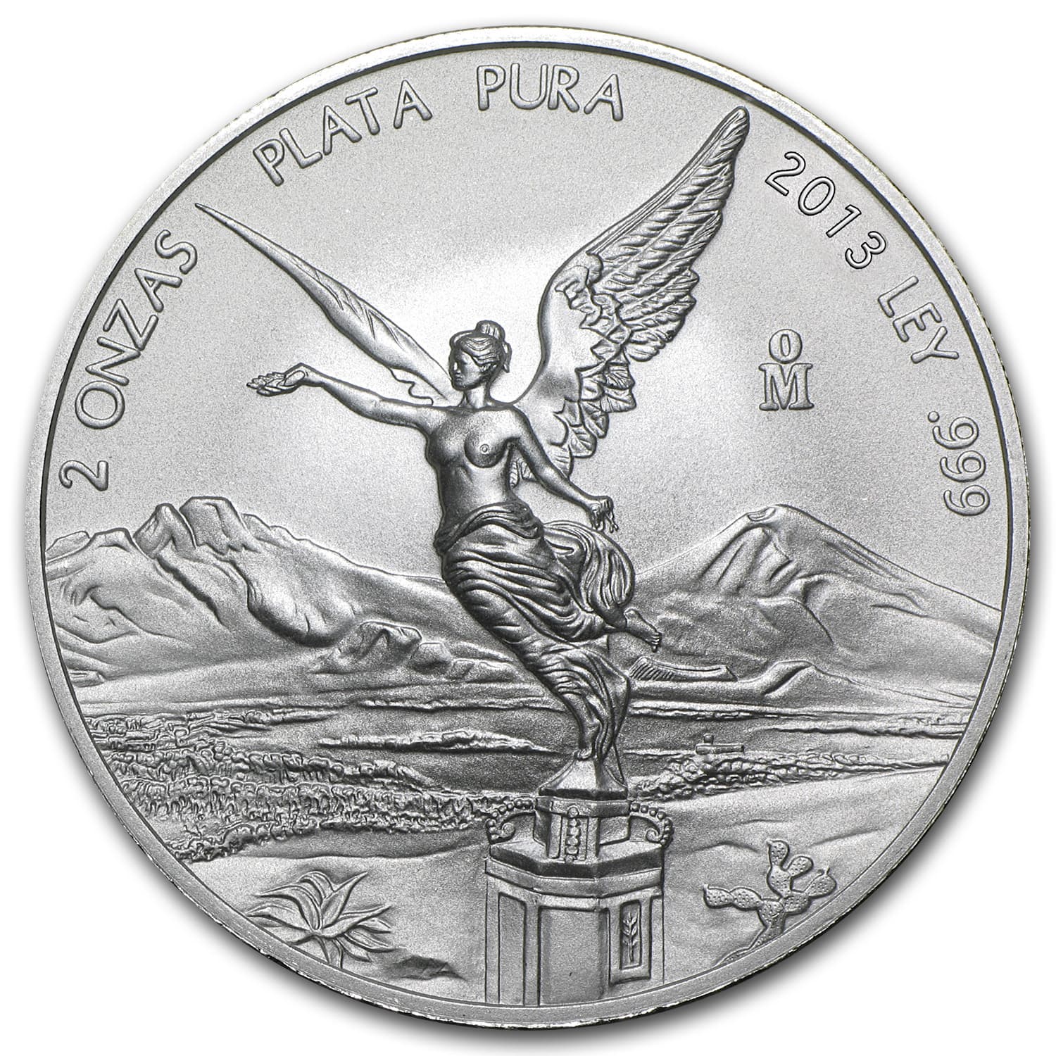 2013 Mexico 2 oz Silver Libertad BU