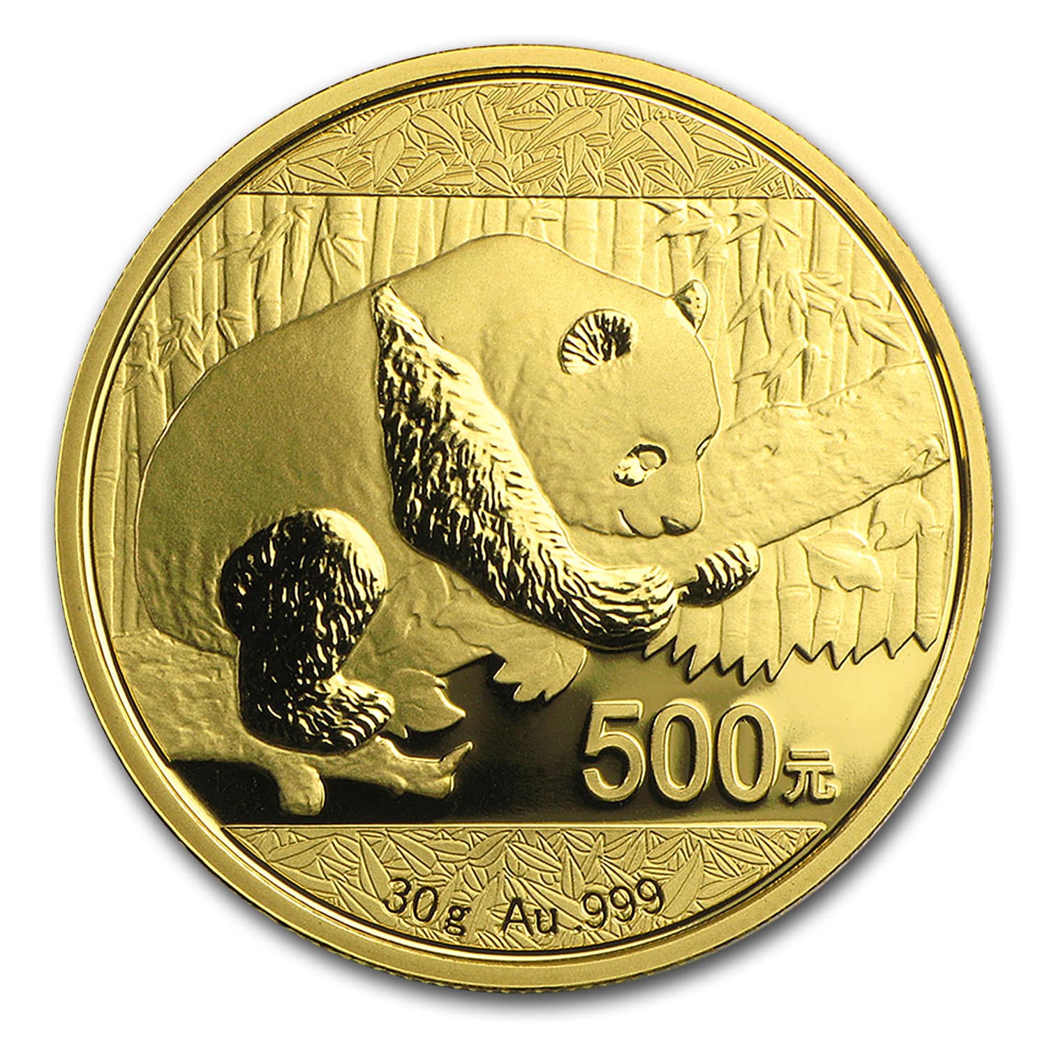 2016 China 30 gram Gold Panda BU (Sealed)